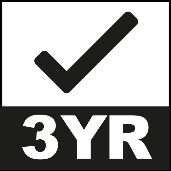 3 Year Warranty